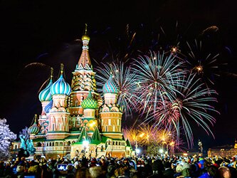 Салют на Новый год 2017 в Москве